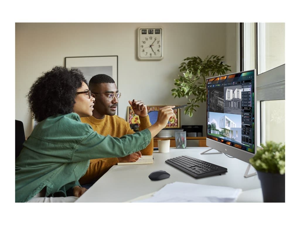 Dell 24 All-in-One Desktop Silver - Intel Core 7 150U / 16GB / 1TB SSD / FHD perspective 2