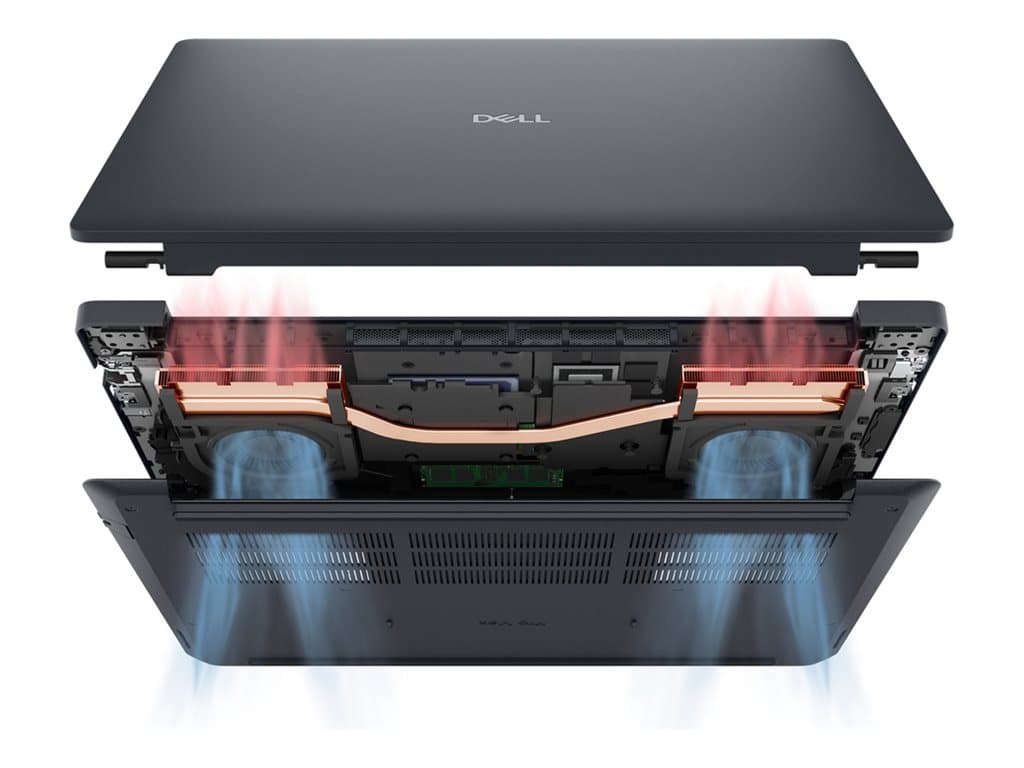 Dell Pro Max 16 Silver serija – aukščiausios klasės galia šiuolaikiniam verslui - 32GB / 1TB SSD / 16.0" FHD+ perspective 2