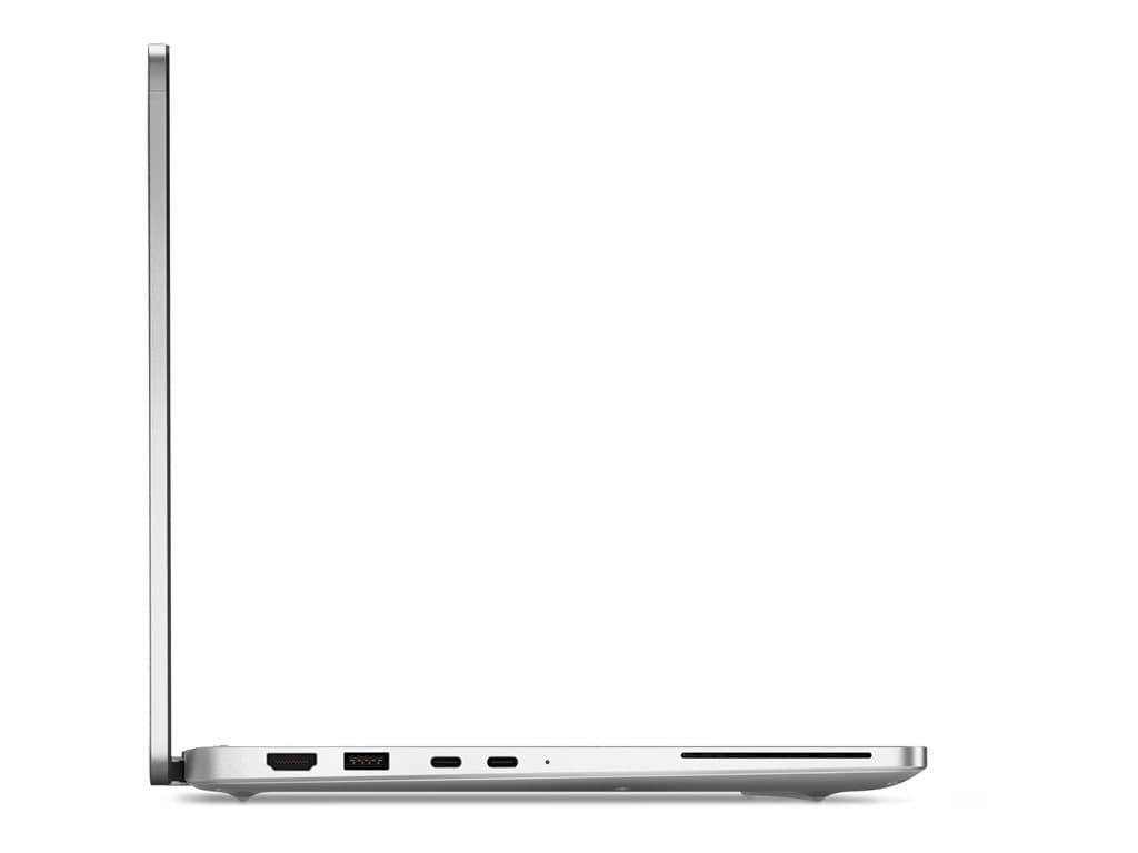 Seria Dell Pro 13 Plus Silver – elitarny 13,3" ultrabook biznesowy - Intel Core Ultra 5 235U / 16GB / 256GB SSD / 13.3" FHD+ Touch perspective 3