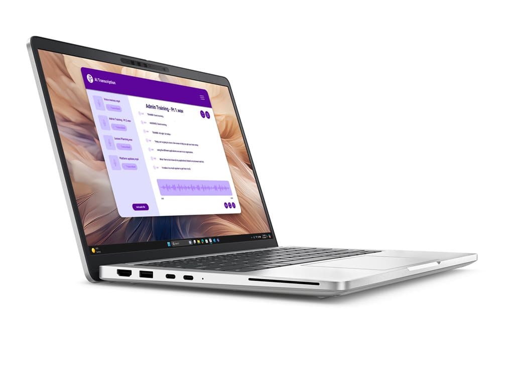 Seria Dell Pro 13 Plus Silver – elitarny 13,3" ultrabook biznesowy - Intel Core Ultra 5 235U / 16GB / 256GB SSD / 13.3" FHD+ Touch perspective 5